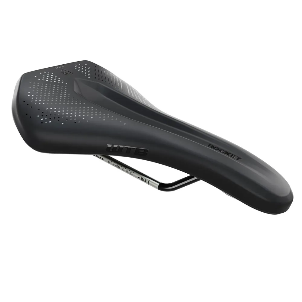 uPRISE Bikes WTB Rocket Saddle - Titanium Rails - Medium - Black | Price match, 365 day return s, 18-Month Warranty, Finance Available & Free UK Delivery