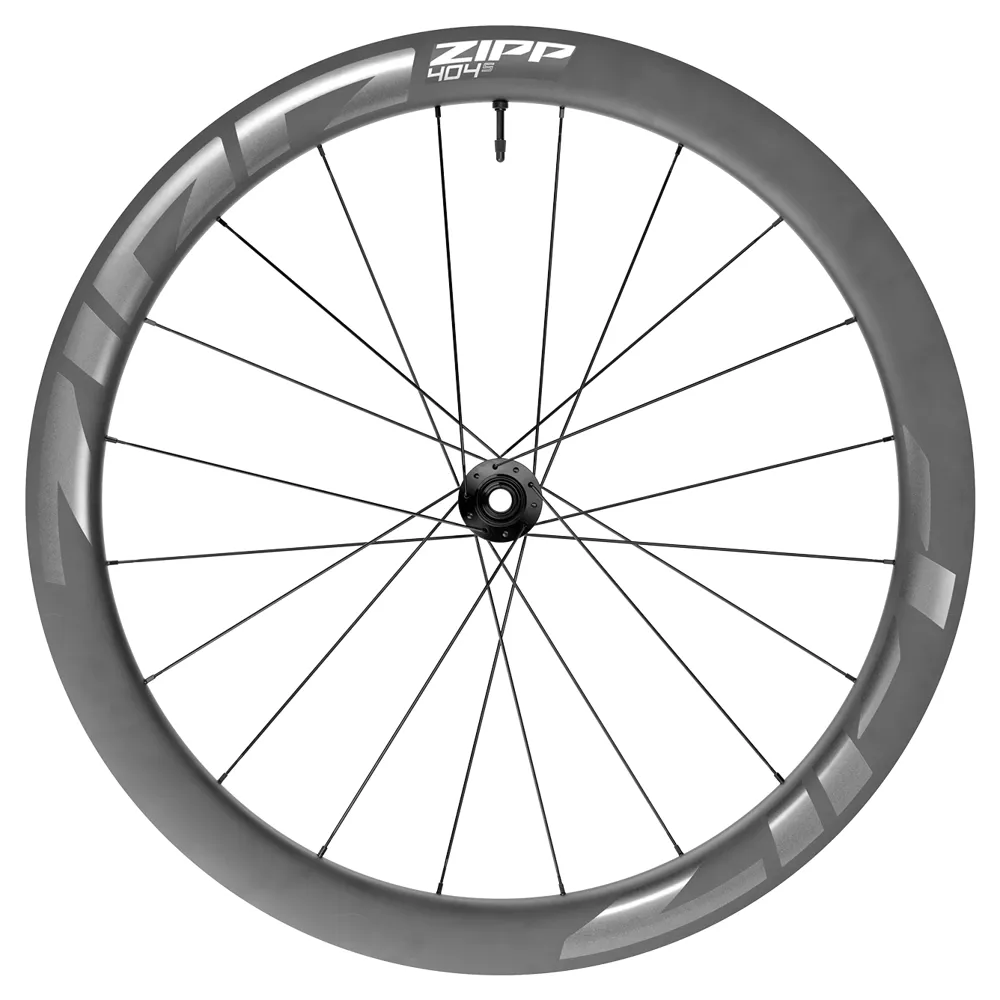 uPRISE Bikes Zipp 404 S Carbon 700c Tubeless Front Road Wheel A1 - Dark Grey Graphic | Price match, 365 day returns, 18-Month Warranty, Finance Available & Free UK Delivery