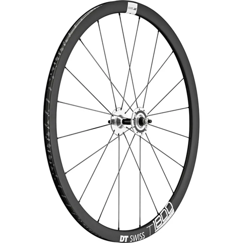 DT Swiss T1800 Track Clincher Front Wheel - Black - 32mm