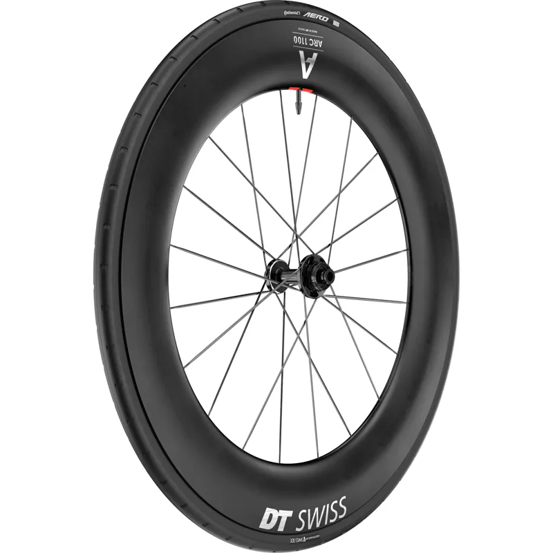 Dt Swiss ARC 1100 DICUT Centre Lock Disc WTS Carbon Clincher 85x22mm Front + Tyre