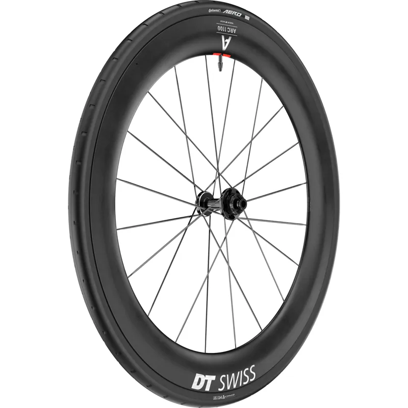 Dt Swiss ARC 1100 DICUT WTS Carbon Clincher 65 x 22mm Front Wheel + Tyre