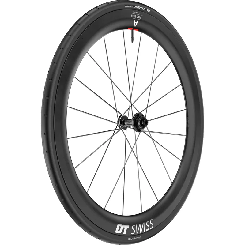 DT Swiss ARC 1100 DICUT Disc WTS Carbon 55 x 22mm Rim + Tyre Front Wheel