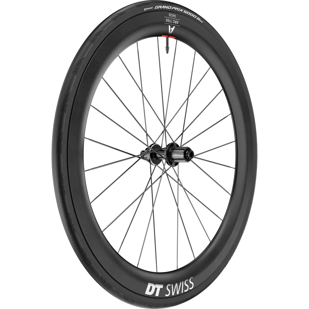 uPRISE Bikes Dt Swiss ARC 1100 DICUT WTS Carbon Clincher 55 x 22mm Rear Wheel + Tyre | Price match, 365 day returns, 18-Month Warranty, Finance Available & Free UK Delivery