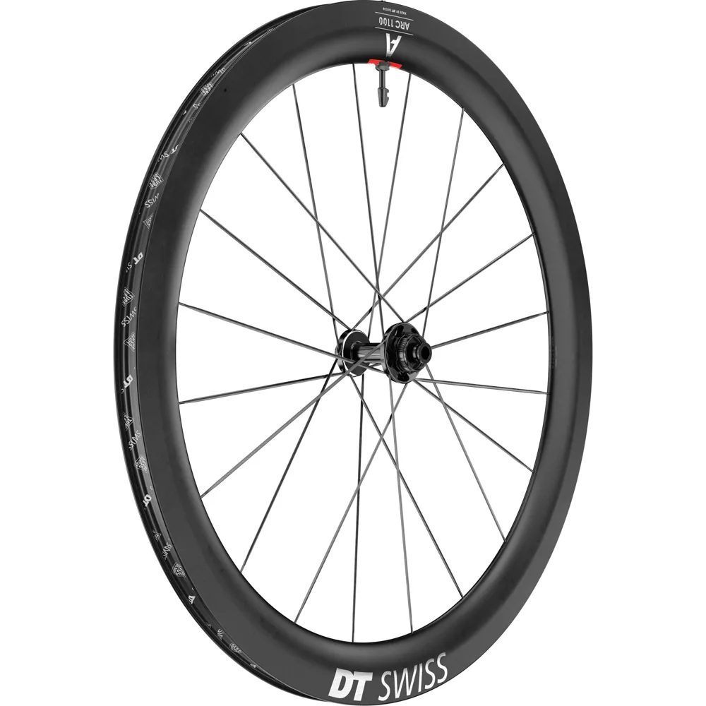 uPRISE Bikes Dt Swiss ARC 1100 DICUT Centre Lock Disc Carbon Clincher 55x22 mm Front Road Wheel | Price match, 365 day returns, 18-Month Warranty, Finance Available & Free UK Delivery