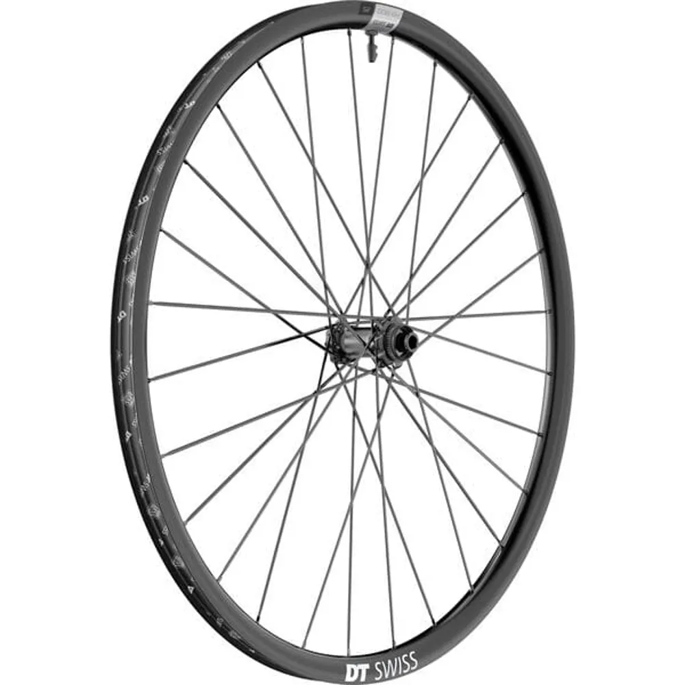 uPRISE Bikes Dt Swiss DT Swiss HG 1800 Hybrid 700c Disc Brake Clincher Front Wheel - Black | Price match, 365 day return s, 18-Month Warranty, Finance Available & Free UK Delivery