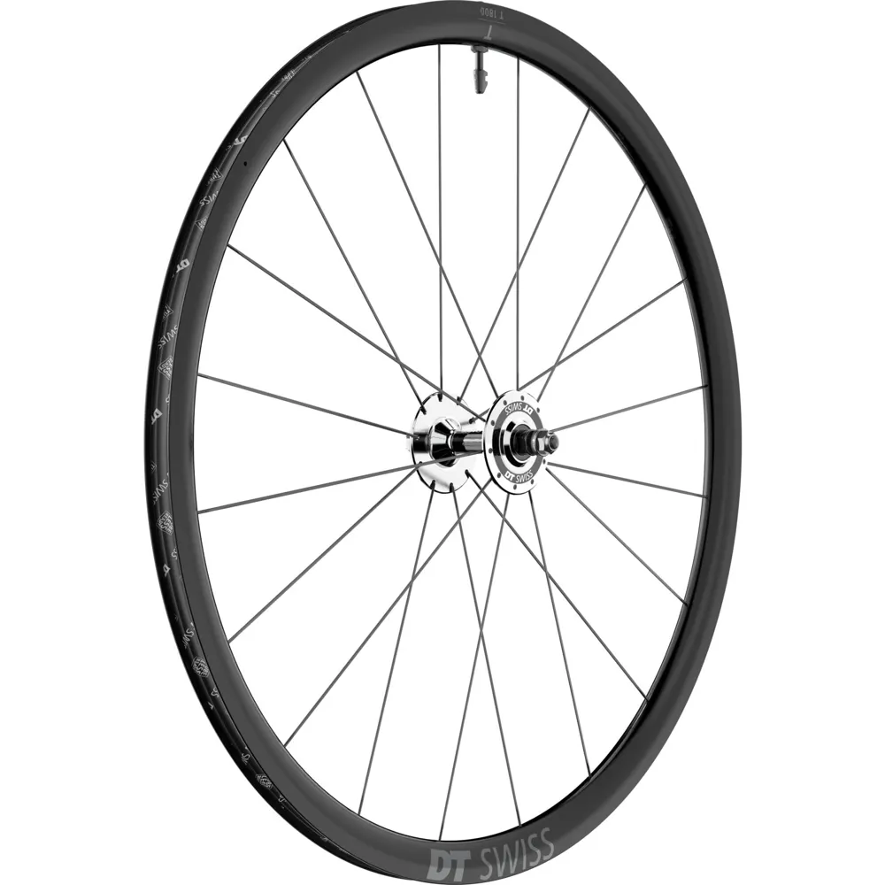 uPRISE Bikes Dt Swiss T 1800 Clincher 30mm Front 700c Track Wheel - Black | Price match, 365 day returns, 18-Month Warranty, Finance Available & Free UK Delivery