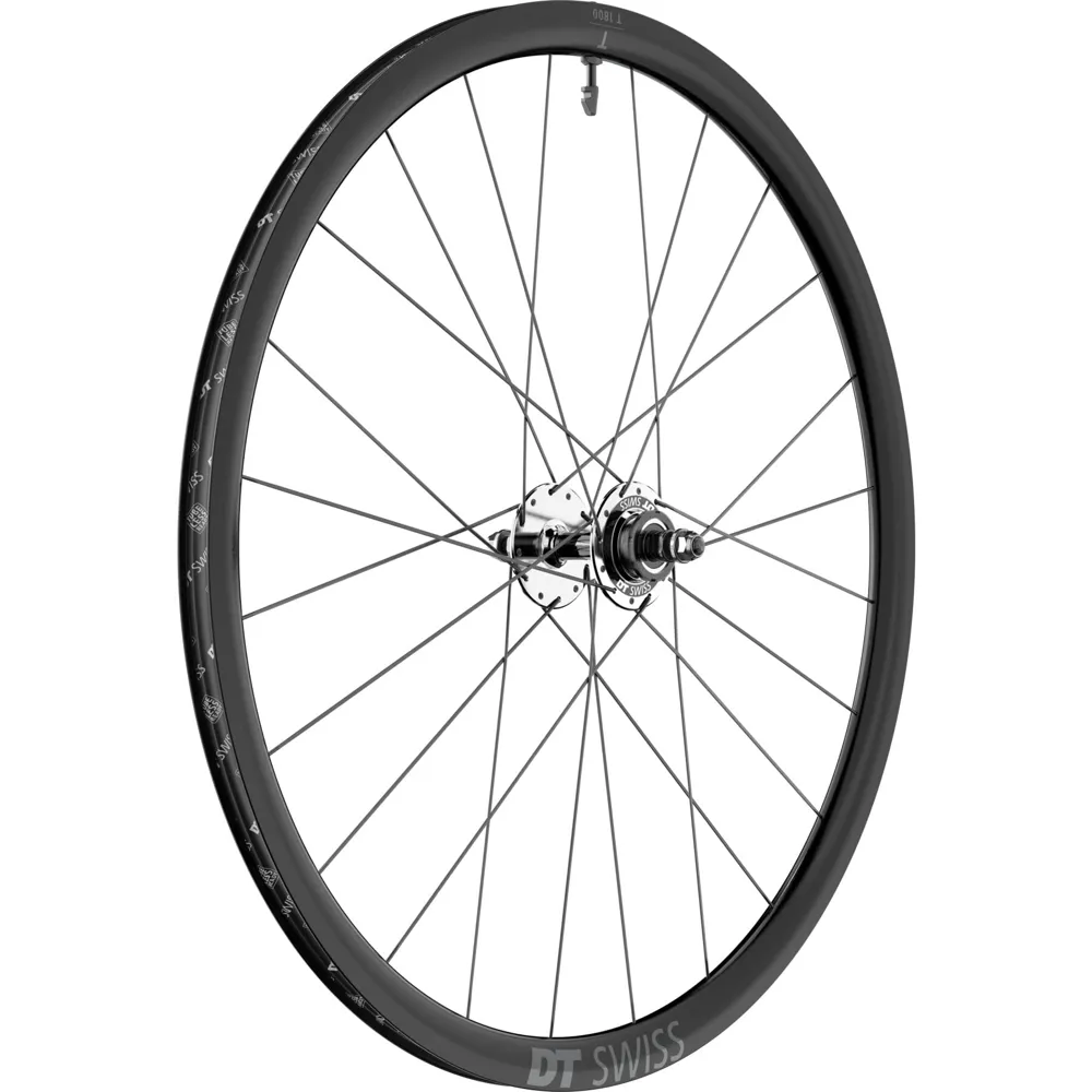 uPRISE Bikes Dt Swiss T 1800 30mm Clincher 700c Rear Track Wheel - Black | Price match, 365 day returns, 18-Month Warranty, Finance Available & Free UK Delivery