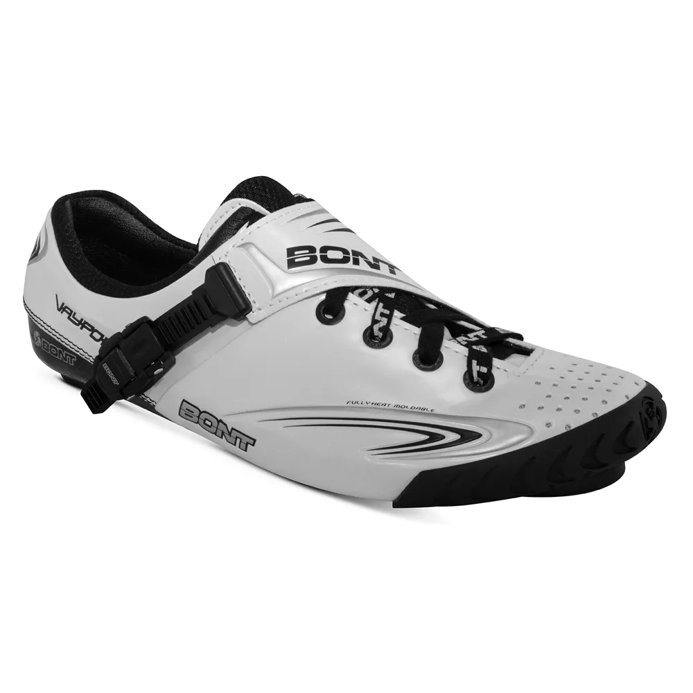 uPRISE Bikes Bont Vaypor T Wide Fit Track Shoes - White - Size 38 | Price match, 365 day return s, 18-Month Warranty, Finance Available & Free UK Delivery