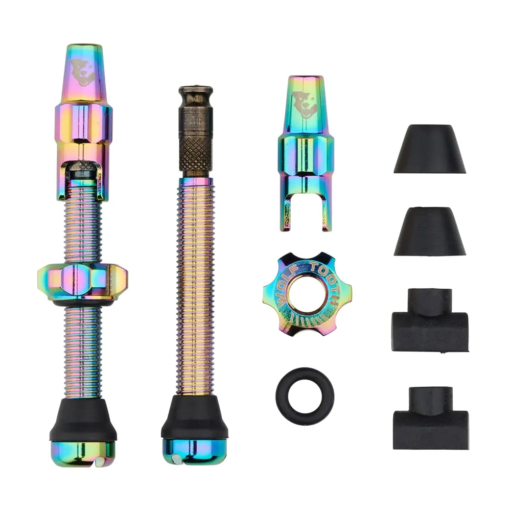 uPRISE Bikes Wolf Tooth Tubeless Valve Stem Kit for Clik Valve - Oil Slick | Price match, 365 day return s, 18-Month Warranty, Finance Available & Free UK Delivery