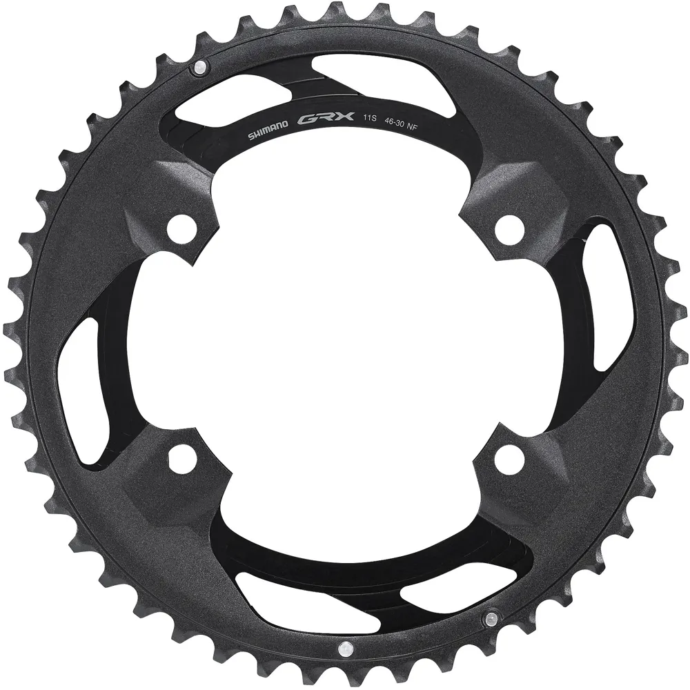 uPRISE Bikes Shimano FC-RX600 GRX 11 Speed Double Outer Chainring 46T-NF for 46-30T | Price match, 365 day return s, 18-Month Warranty, Finance Available & Free UK Delivery