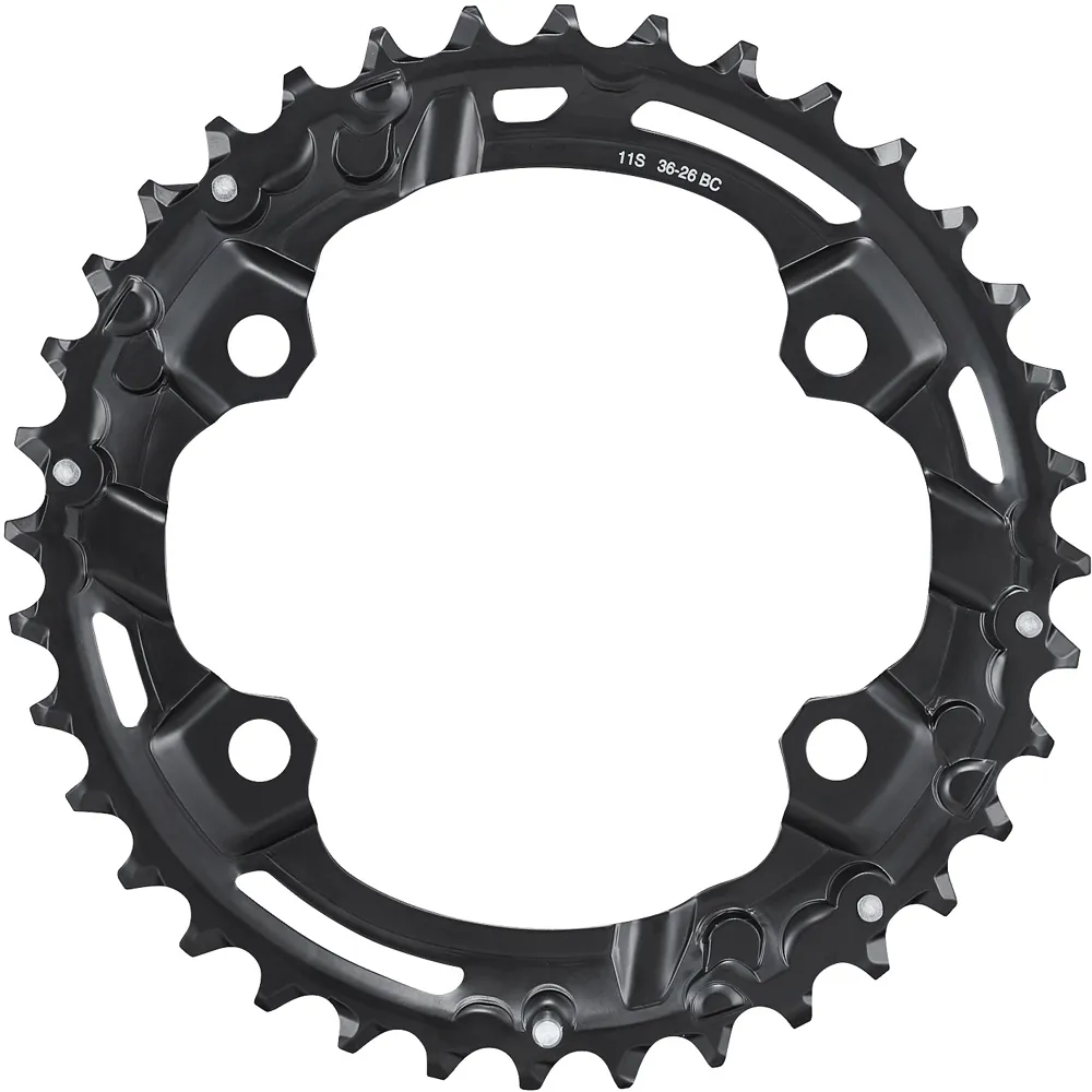 uPRISE Bikes Shimano FC-M5100-2 Deore 11Spd Double Outer Chainring - 36T-BC 36-26T | Price match, 365 day return s, 18-Month Warranty, Finance Available & Free UK Delivery