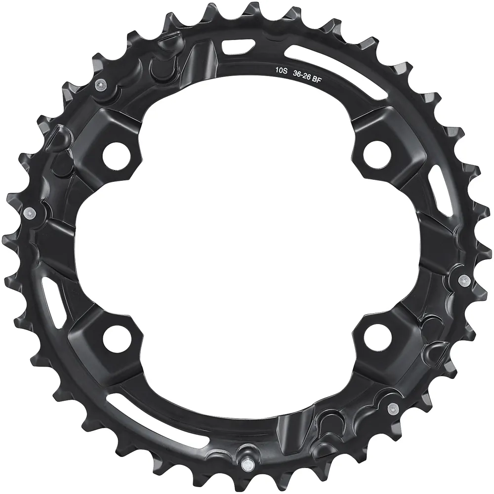 uPRISE Bikes Shimano FC-M4100 Deore 10Spd Double Outer Chainring - 36T-BF For 36-26T | Price match, 365 day return s, 18-Month Warranty, Finance Available & Free UK Delivery