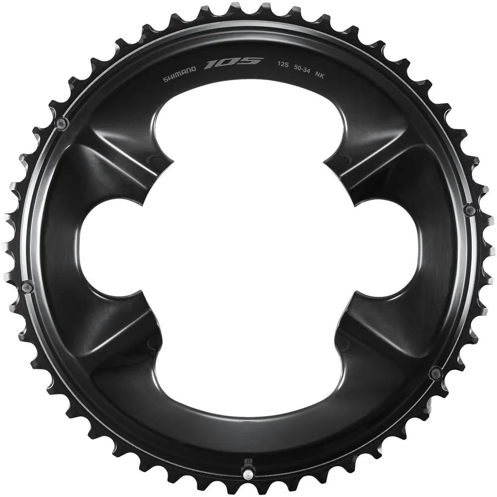 uPRISE Bikes Shimano FC-R7100 105 12 Speed Outer Chainring 50T-NK for 50/34T -Black | Price match, 365 day return s, 18-Month Warranty, Finance Available & Free UK Delivery