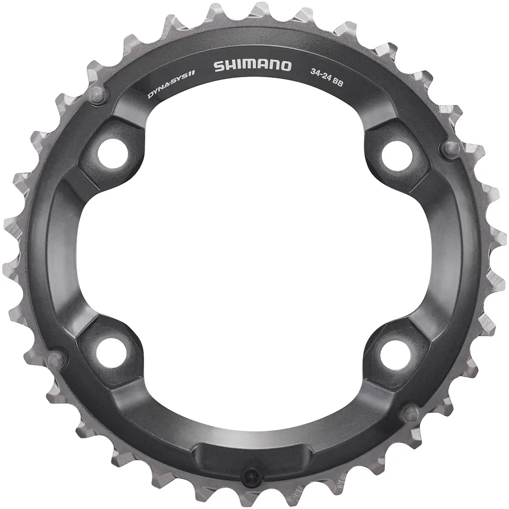 uPRISE Bikes Shimano FC-M8000 XT 11 Speed Double Outer Chainring 34T-BB For 34-24T | Price match, 365 day return s, 18-Month Warranty, Finance Available & Free UK Delivery