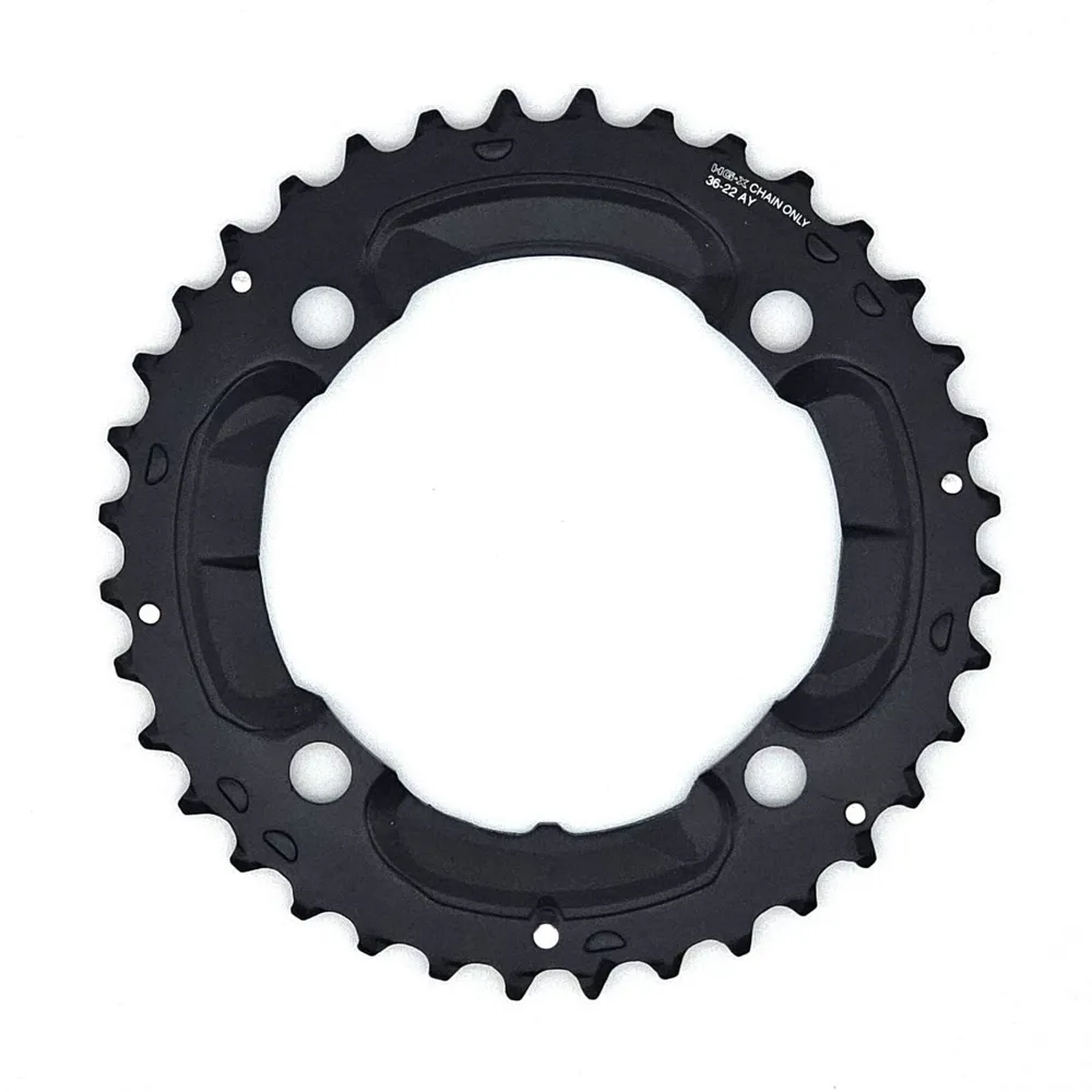 uPRISE Bikes Shimano FC-M617 Deore 10 Speed Double Outer Chainring - 36T-AY | Price match, 365 day return s, 18-Month Warranty, Finance Available & Free UK Delivery