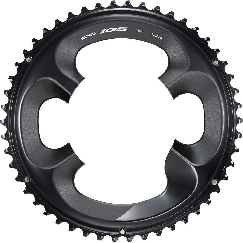 uPRISE Bikes Shimano FC-R7000 105 11 Speed Outer Chainring - 50T-MS - Black | Price match, 365 day return s, 18-Month Warranty, Finance Available & Free UK Delivery