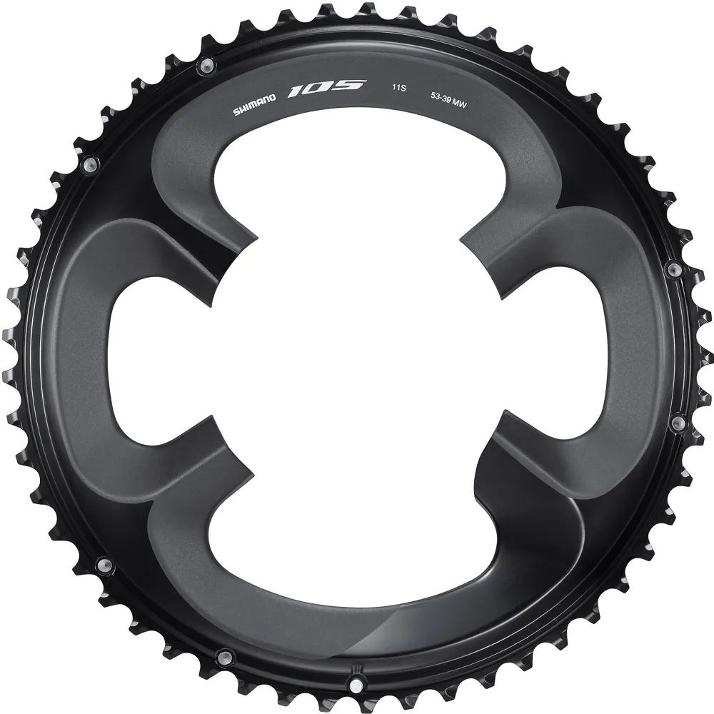 uPRISE Bikes Shimano FC-R7000 105 11 Speed Outer Chainring 53T-MW - Black | Price match, 365 day return s, 18-Month Warranty, Finance Available & Free UK Delivery