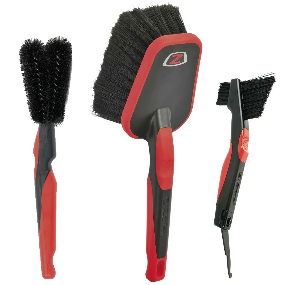 uPRISE Bikes Zefal ZB Brush Set - Black/Red | Price match, 365 day return s, 18-Month Warranty, Finance Available & Free UK Delivery