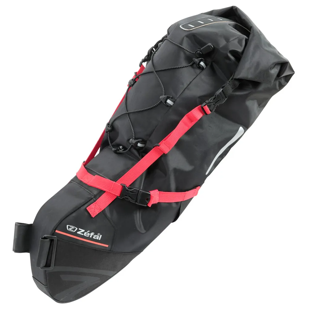 uPRISE Bikes Zefal Z Adventure R17 Saddle Bag- BlackRed - 17 litre | Price match, 365 day return s, 18-Month Warranty, Finance Available & Free UK Delivery