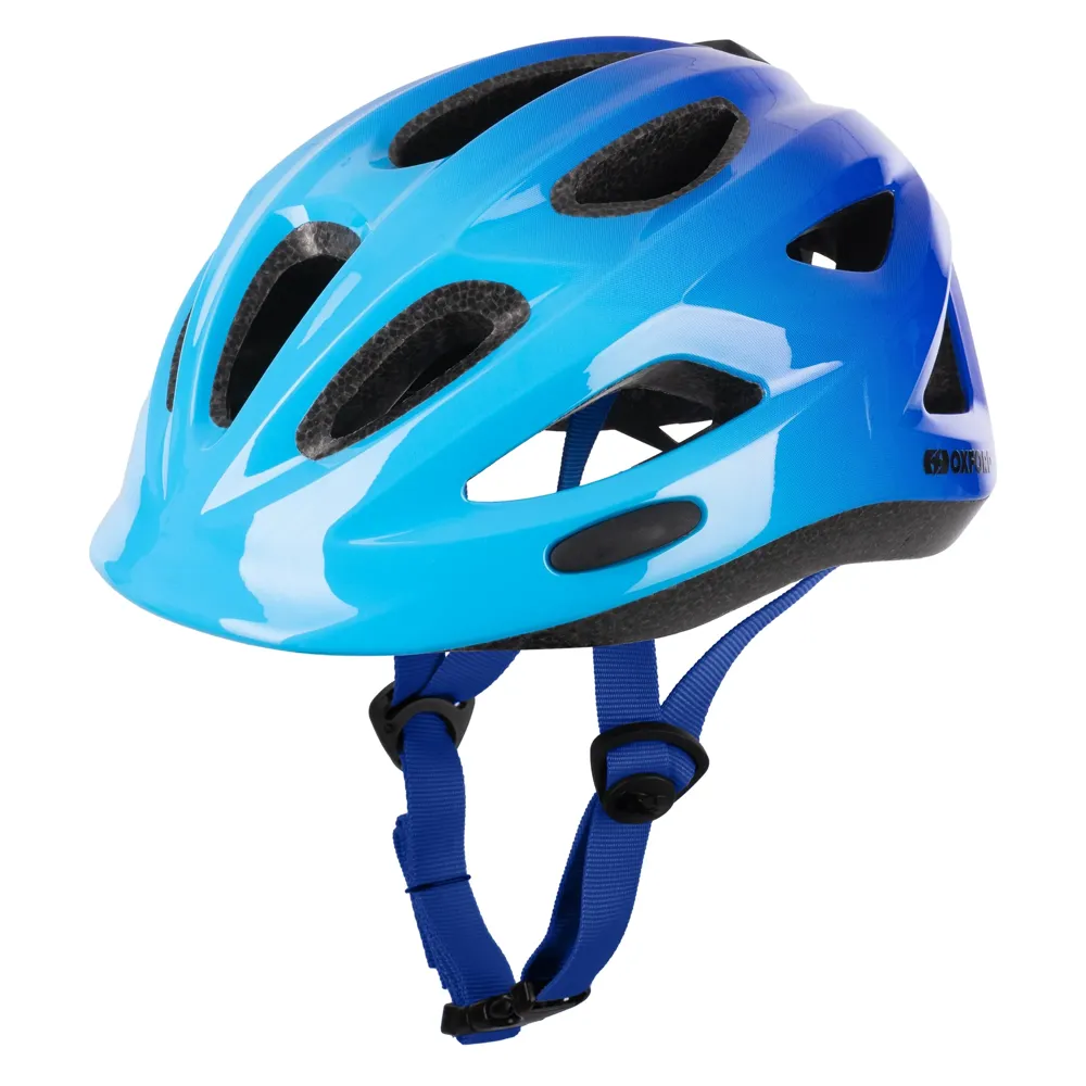 uPRISE Bikes Oxford Zuno Junior Helmet - 48-54cm - Gloss Blue | Price match, 365 day return s, 18-Month Warranty, Finance Available & Free UK Delivery