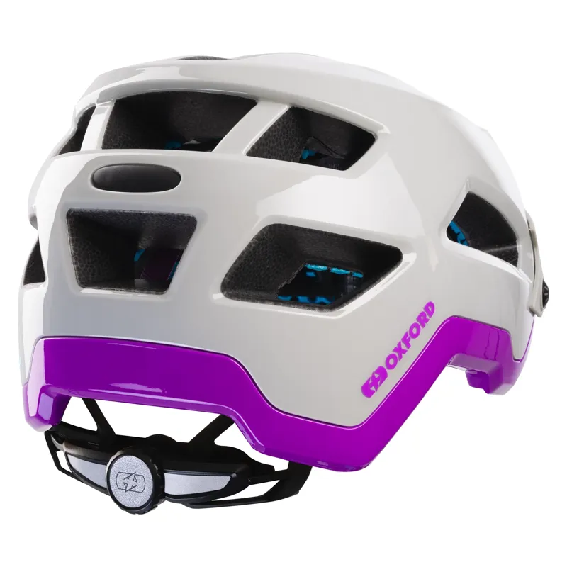 Oxford Altius MTB Helmet - Grey/Purple-1