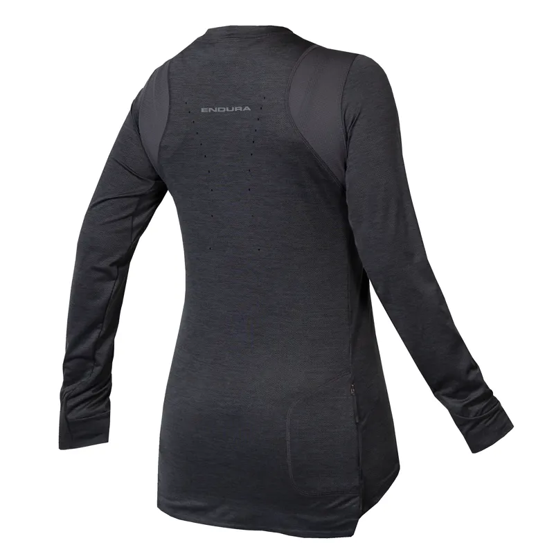 Endura SingleTrack Women's Long Sleeve Jersey - Grey-1