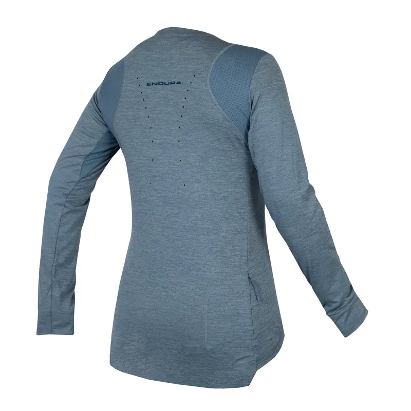Endura SingleTrack Women's Long Sleeve Jersey - Blue steel-1