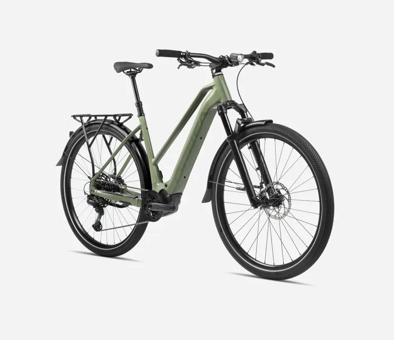Orbea Kemen Mid 10 2024 Electric Hybrid Bike - Urban Green-1