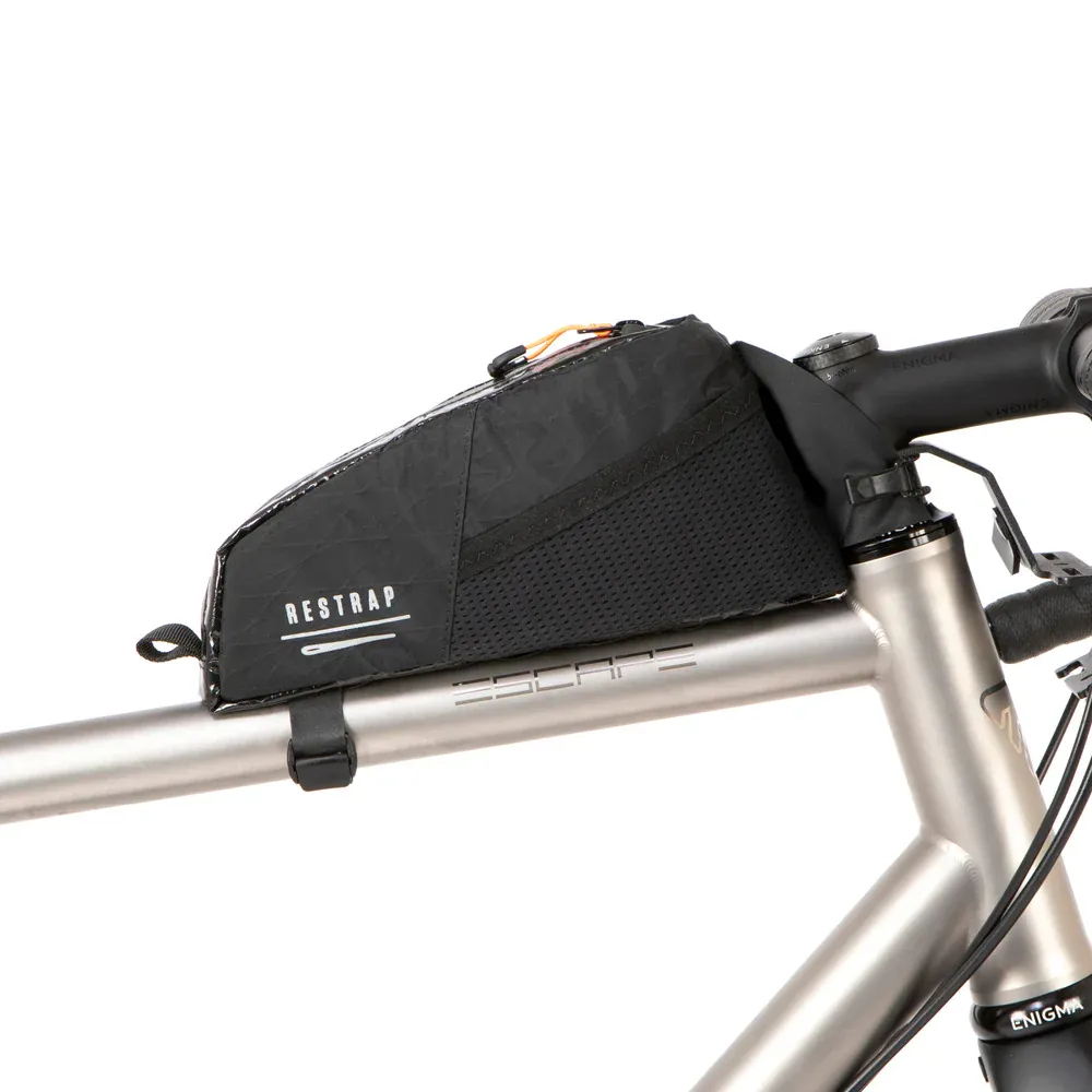 uPRISE Bikes Restrap Race Top Tube Bag - 1.2L - Black | Price match, 365 day return s, 18-Month Warranty, Finance Available & Free UK Delivery