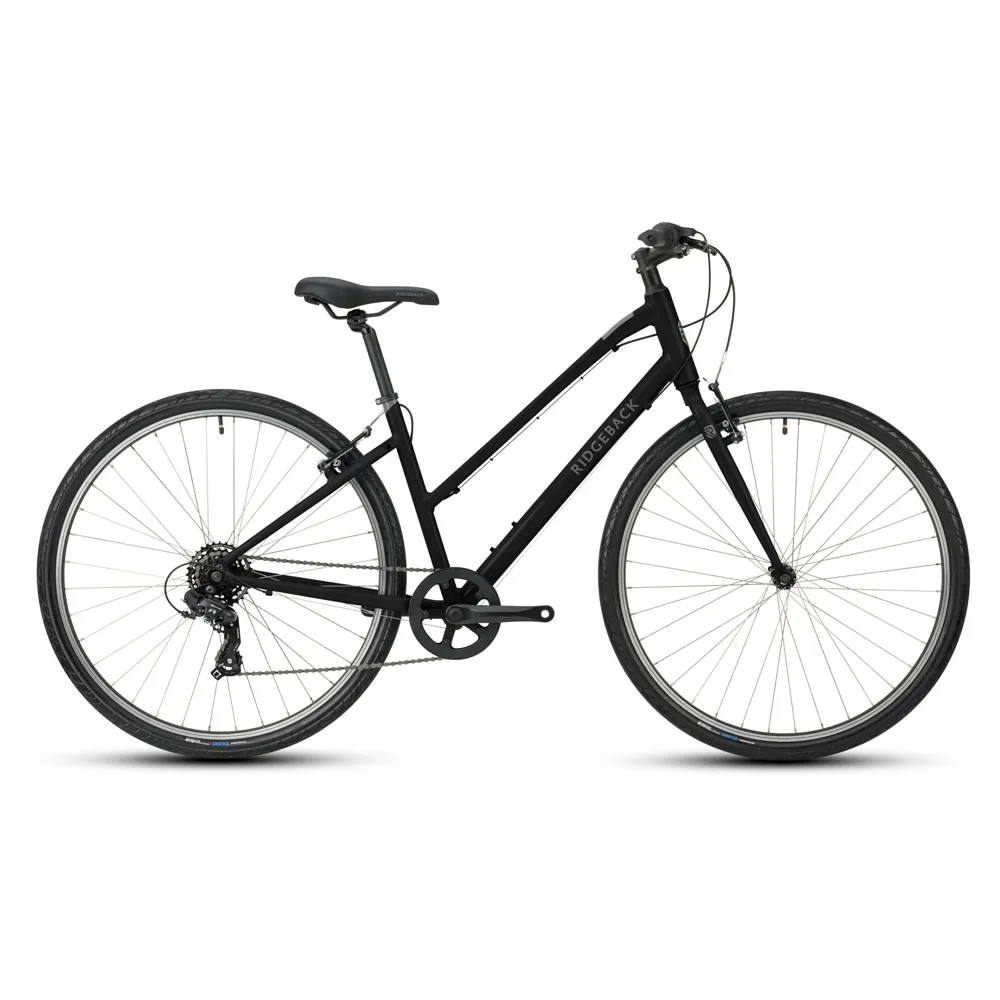 uPRISE Bikes Ridgeback Comet Open Frame 2025 Women's Hybrid Bike - Black | Price match, 365 day return s, 18-Month Warranty, Finance Available & Free UK Delivery