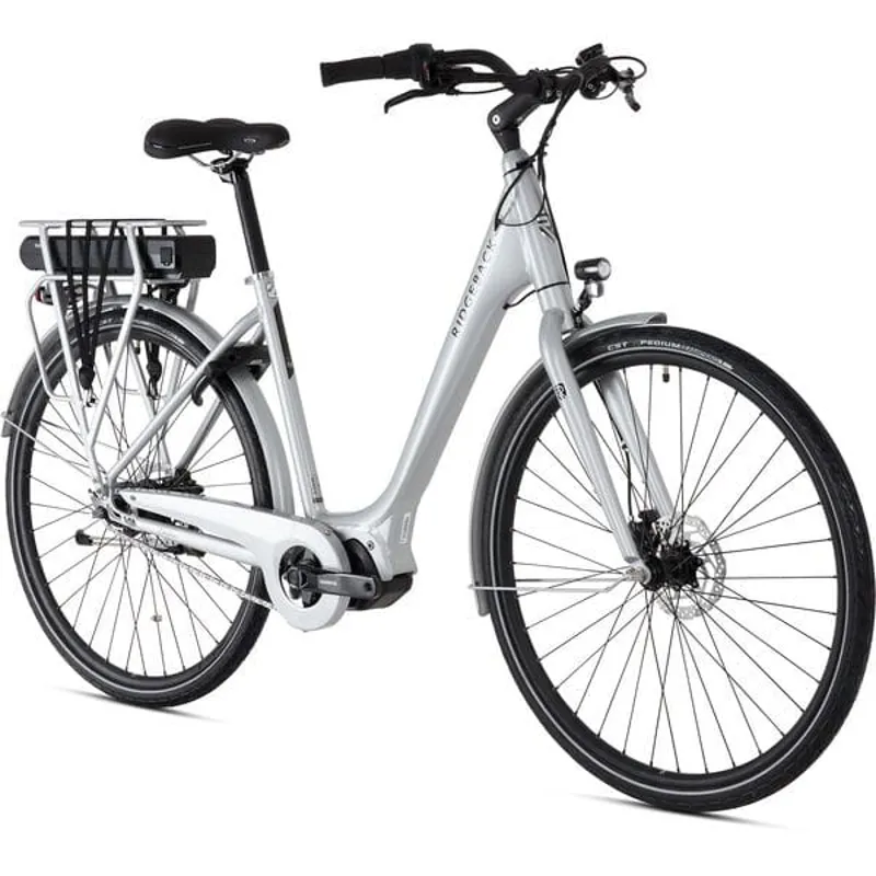 Ridgeback Electron+ 2025 Electric Urban Women's Hybrid Bike - Grey -1