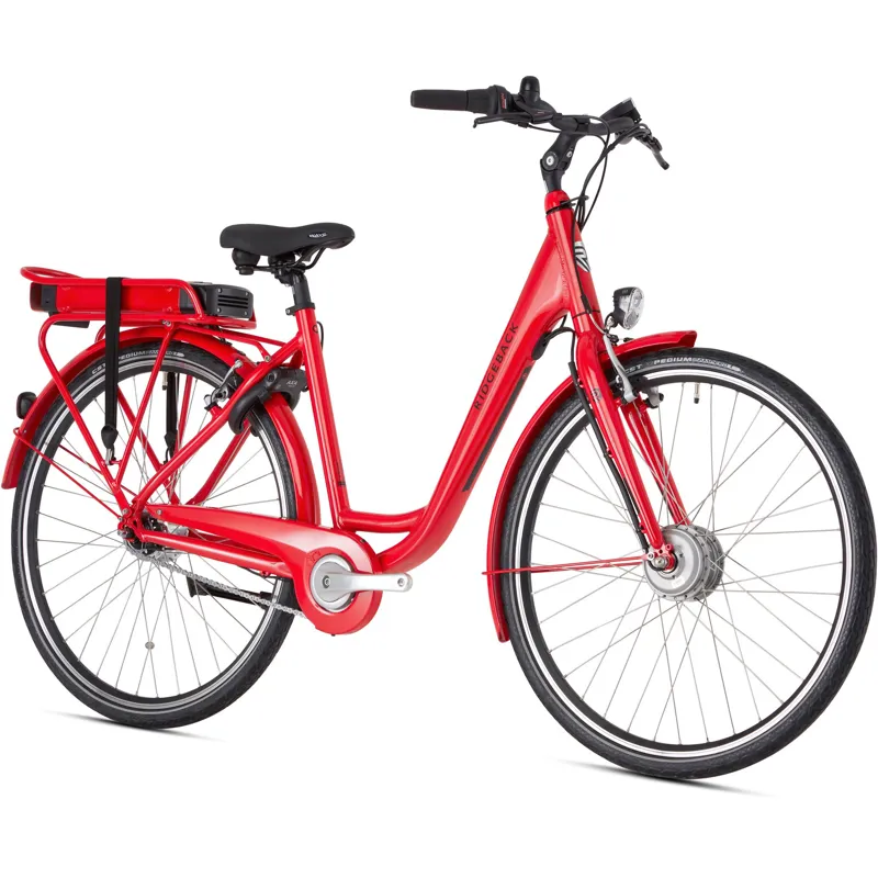 Ridgeback Electron F.H.D Unisex 2025 Electric Urban Bike - Red-1