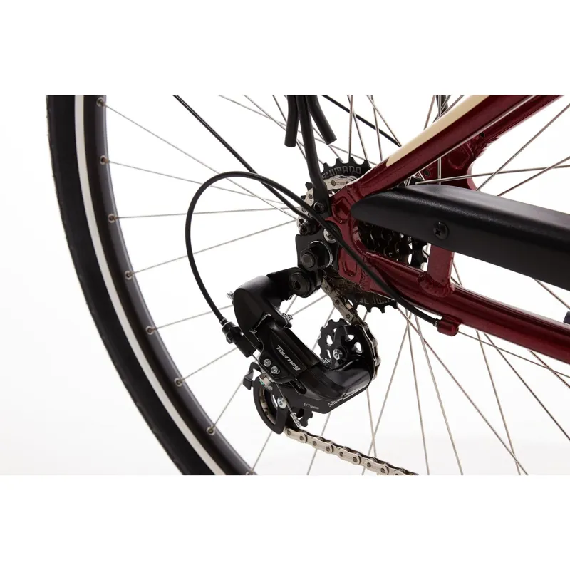 Ridgeback Avenida 6 2025 Women's Hybrid Bike  - Red-5