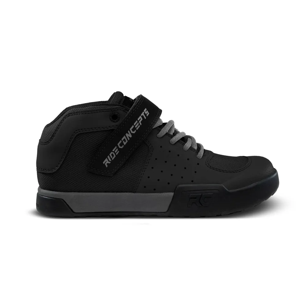 uPRISE Bikes Ride Concepts Wildcat Mens Flat MTB Shoes - Black/Charcoal - UK Size 12 | Price match, 365 day return s, 18-Month Warranty, Finance Available & Free UK Delivery