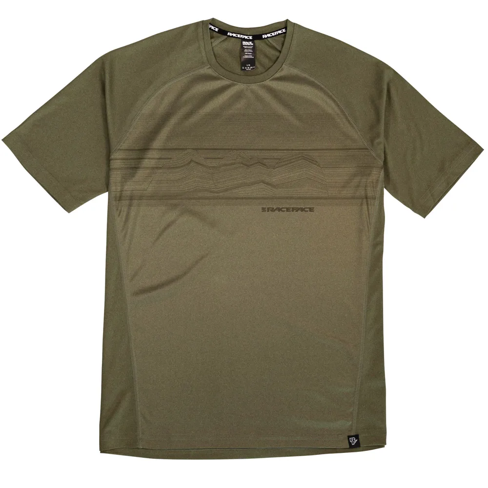 uPRISE Bikes Race Face Trigger Short Sleeve Jersey - Olive | Price match, 365 day return s, 18-Month Warranty, Finance Available & Free UK Delivery