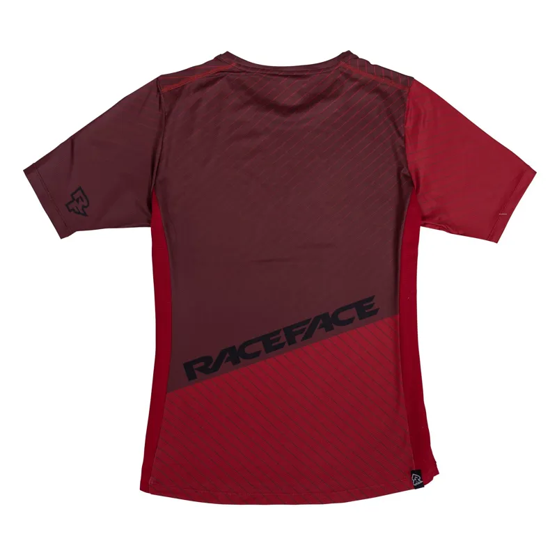 Race Face Indy Womens Short Sleeve Jersey - Red-1
