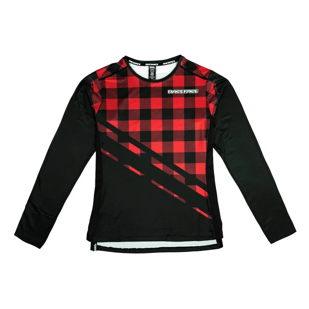 uPRISE Bikes Race Face Diffuse Womens Long Sleeve Jersey - Rouge | Price match, 365 day return s, 18-Month Warranty, Finance Available & Free UK Delivery
