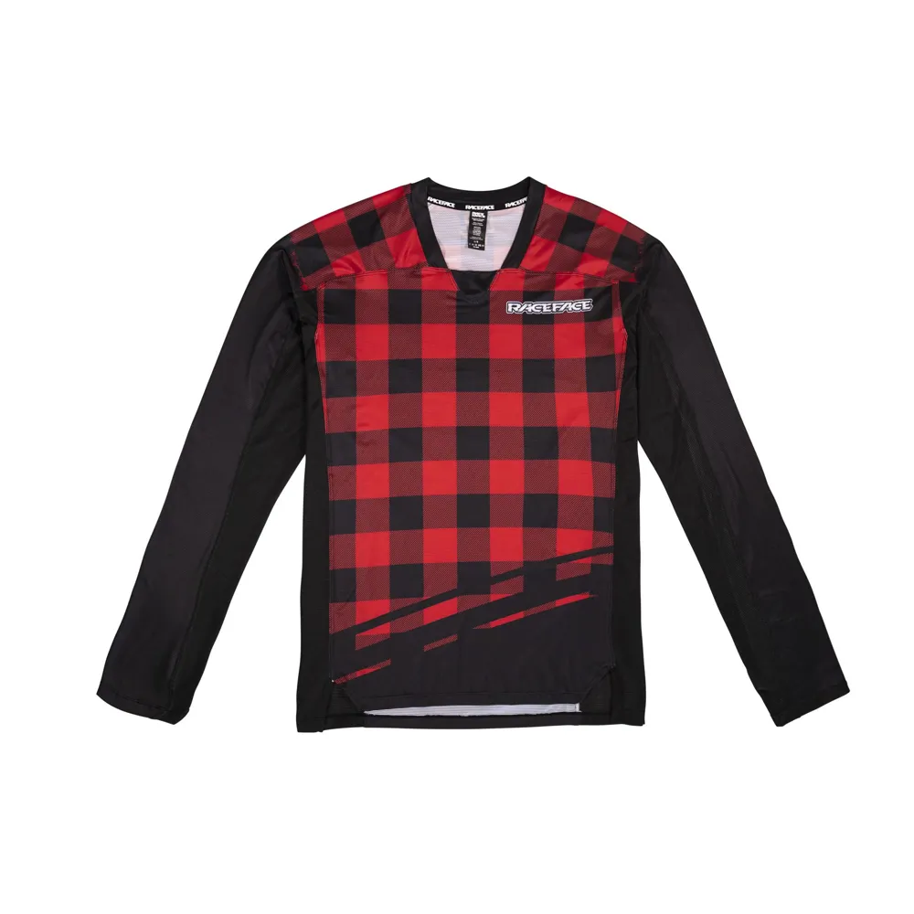 uPRISE Bikes Race Face Diffuse Long Sleeve Jersey - Rouge | Price match, 365 day return s, 18-Month Warranty, Finance Available & Free UK Delivery