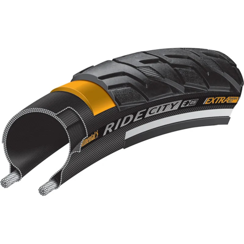 Continental Ride City Hybrid Tyre Black Reflex - 700 x 47c-1
