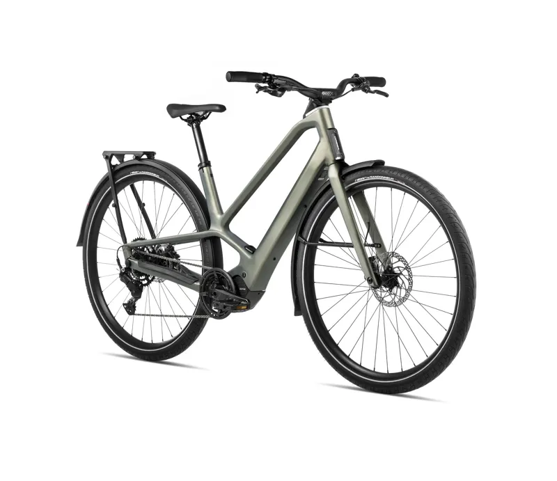 Orbea Diem 2024 30 Electric Hybrid Bike - Spaceship Green Matt-1