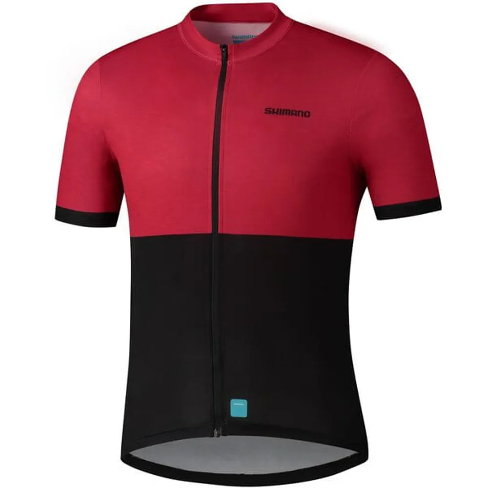 uPRISE Bikes Shimano Element Men's Short Sleeve Jersey - Red | Price match, 365 day return s, 18-Month Warranty, Finance Available & Free UK Delivery
