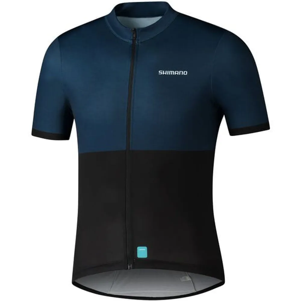 uPRISE Bikes Shimano Element Men's Short Sleeve Jersey - Navy | Price match, 365 day return s, 18-Month Warranty, Finance Available & Free UK Delivery