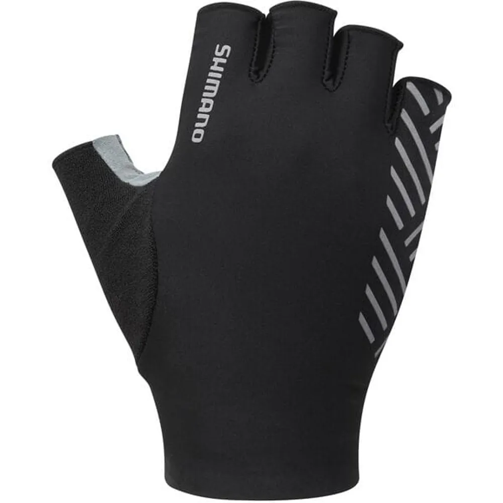 uPRISE Bikes Shimano Advanced Men's Short Finger Gloves - Black | Price match, 365 day return s, 18-Month Warranty, Finance Available & Free UK Delivery