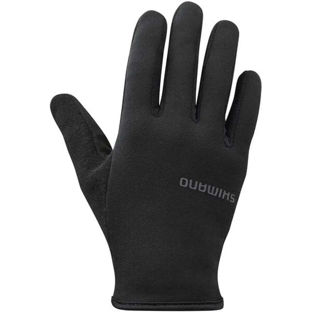 uPRISE Bikes Shimano Light Thermal Long Finger Gloves - Black | Price match, 365 day return s, 18-Month Warranty, Finance Available & Free UK Delivery