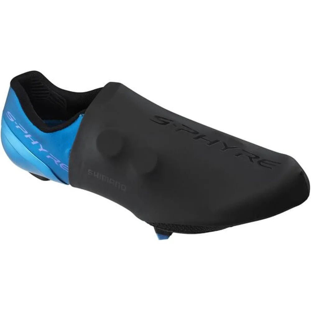uPRISE Bikes Shimano S-Phyre Waterproof Half Shoe Cover - Black | Price match, 365 day return s, 18-Month Warranty, Finance Available & Free UK Delivery