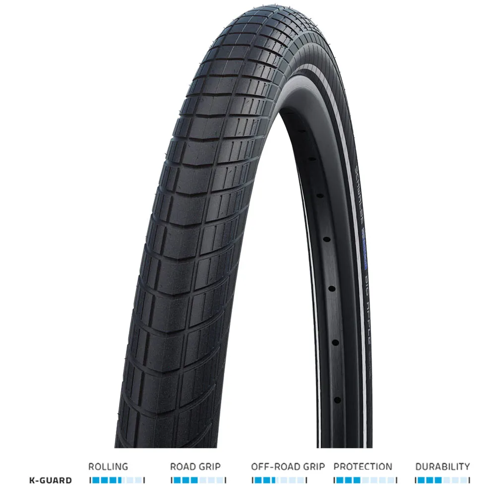 uPRISE Bikes Schwalbe Big Apple K-Guard 14 x 2.0 Kid's Bike Tyre - Black | Price match, 365 day return s, 18-Month Warranty, Finance Available & Free UK Delivery
