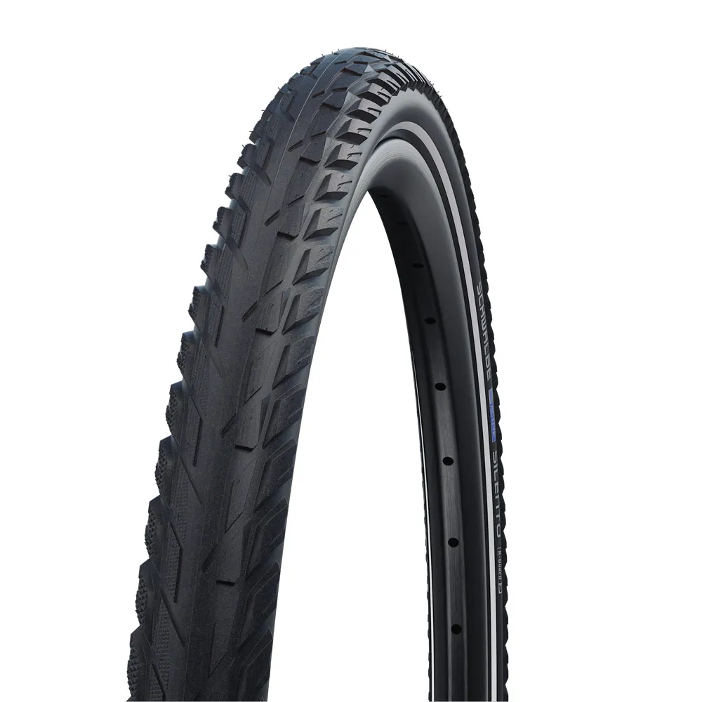 uPRISE Bikes Schwalbe Silento K-Guard 700c Wired Hybrid Bike Tyre - Black | Price match, 365 day return s, 18-Month Warranty, Finance Available & Free UK Delivery