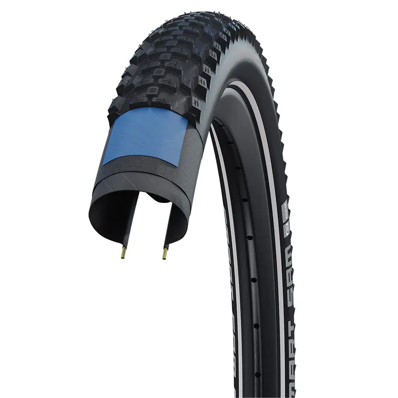 Schwalbe Smart Sam Perf DD RaceGuard Fold 29 x 2.60 MTB Tyre - Black-2