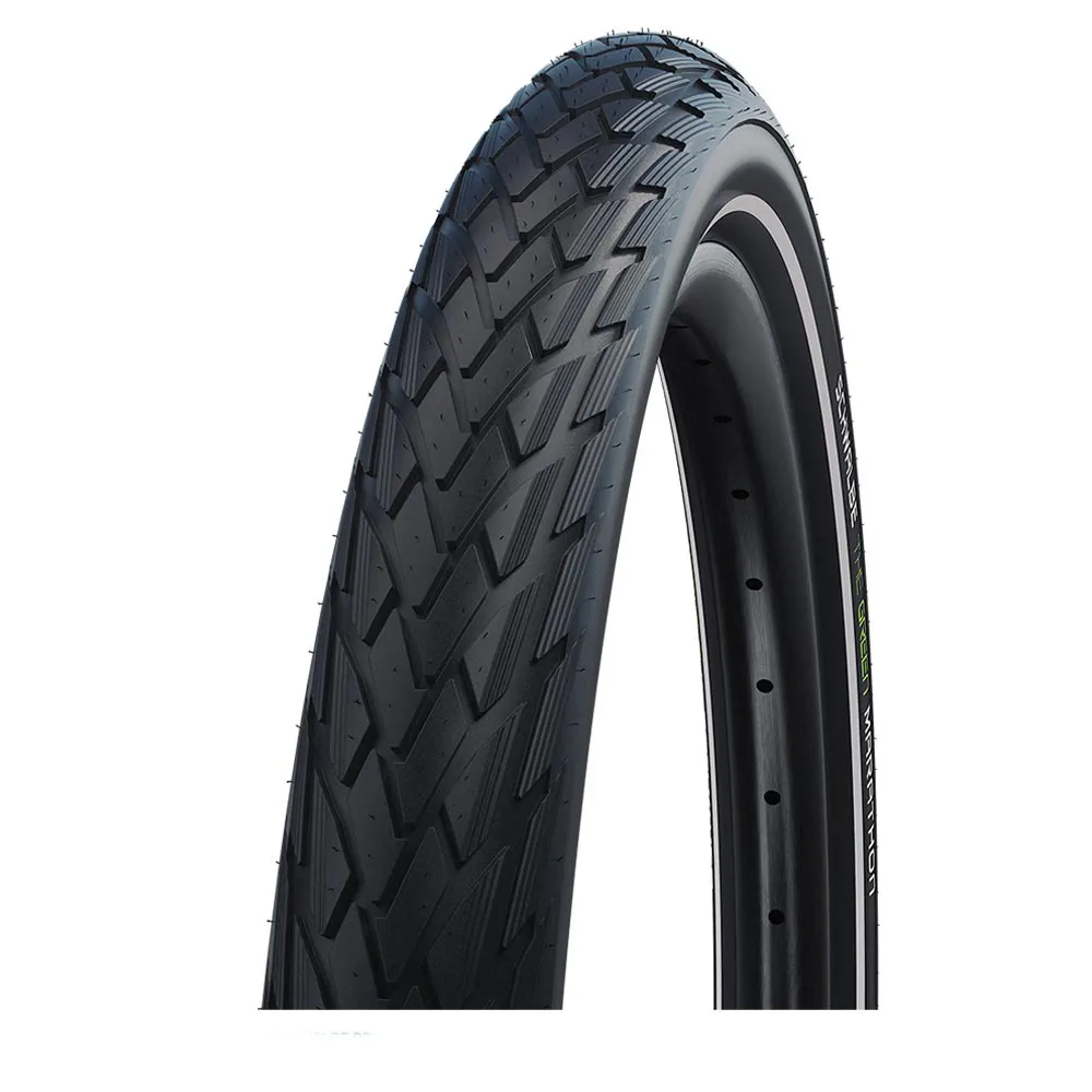 uPRISE Bikes Schwalbe Green Marathon 26 x 1.25 MTB Urban Tyre - Black | Price match, 365 day return s, 18-Month Warranty, Finance Available & Free UK Delivery