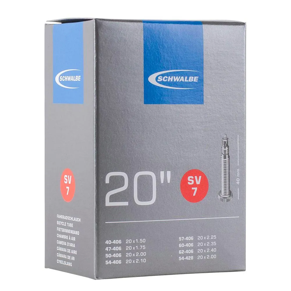 uPRISE Bikes Schwalbe SV7 20 x 1.5/2.5 40mm Inner Tube - Presta | Price match, 365 day return s, 18-Month Warranty, Finance Available & Free UK Delivery